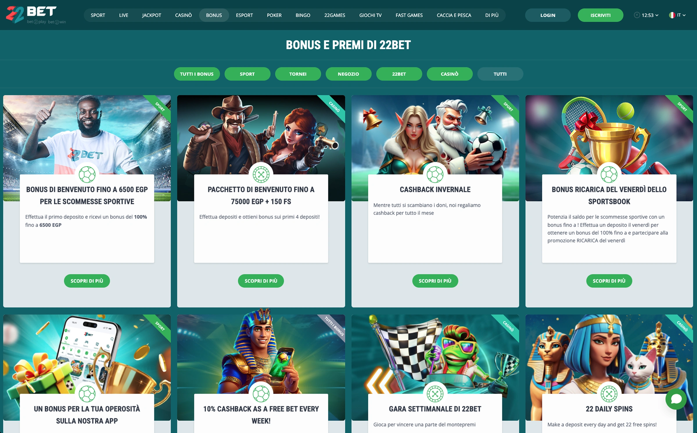 22Bet Promozioni 22Bet Promozioni